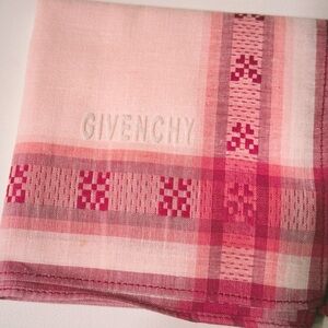 Givenchy Pink Checkered handkerchief